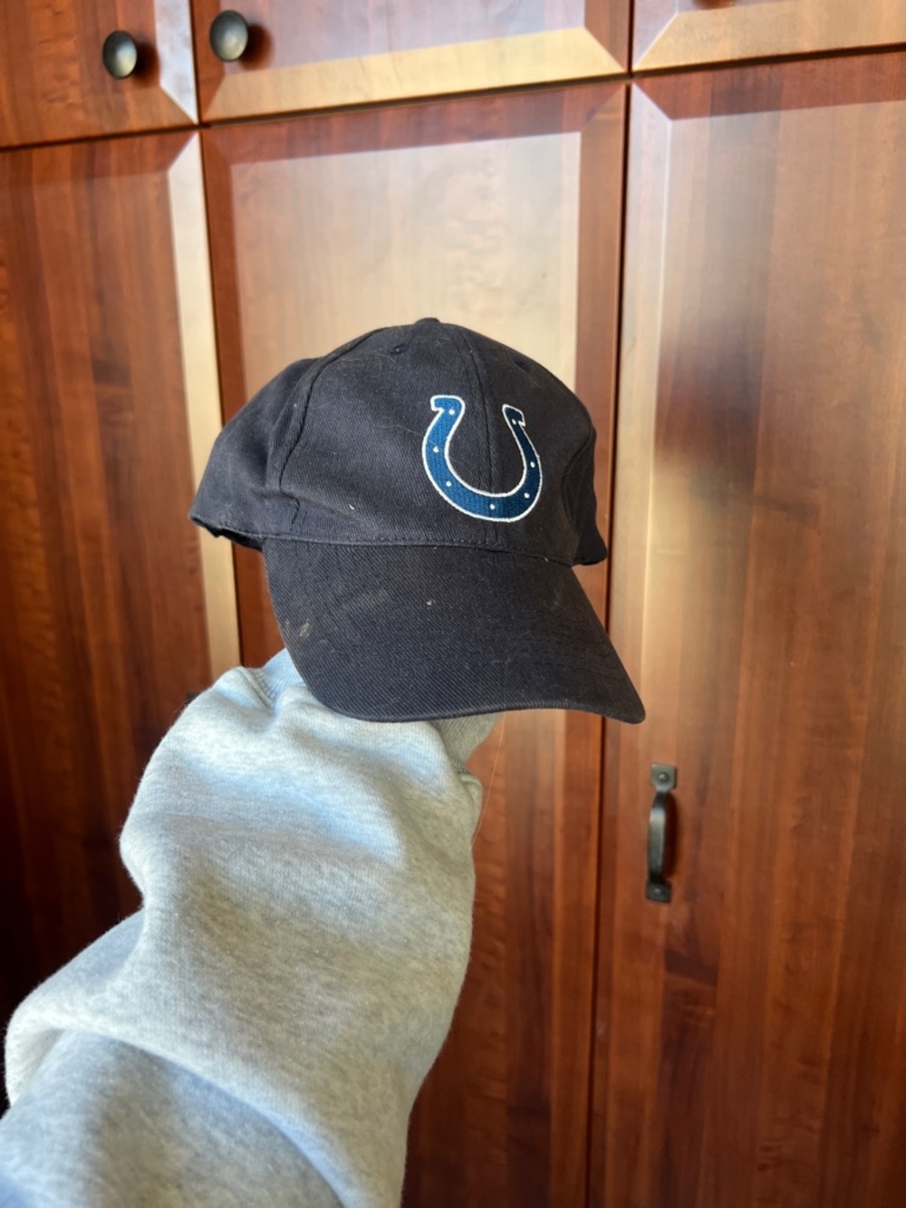 Black Baseball Cap with colts Logo